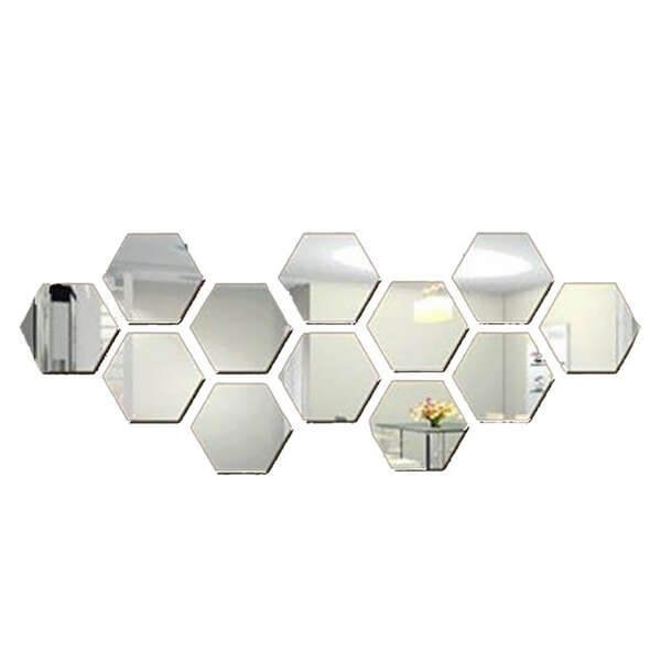 آینه دیواری پلکسی hexagone