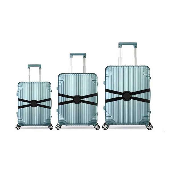 بند کشی نگه دارنده کیف روی چمدان مسافرتی