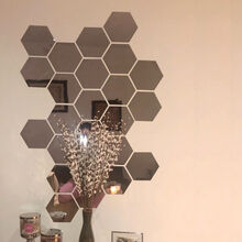 آینه دیواری پلکسی hexagone gallery4
